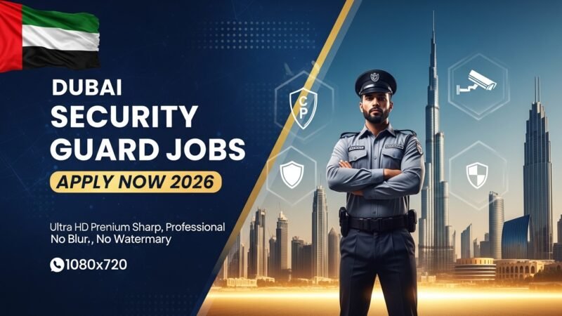 Dubai Security Guard Jobs Apply Now 2026